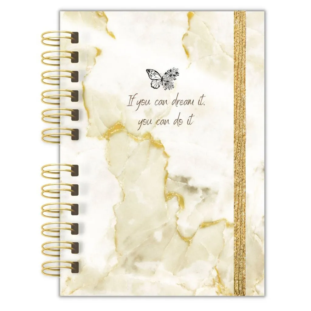 Planner Pessoal · Marmorato Dourado, capa
