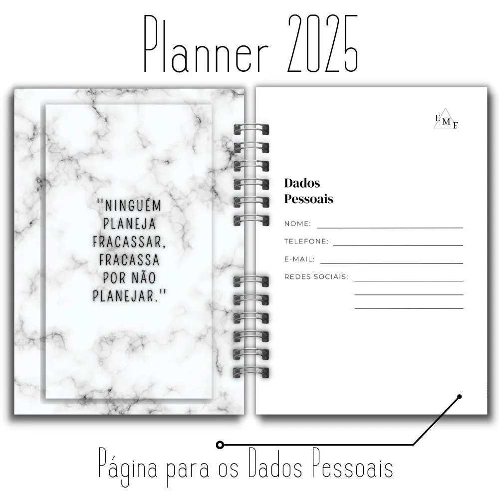Planner Alta Performance, páginas internas