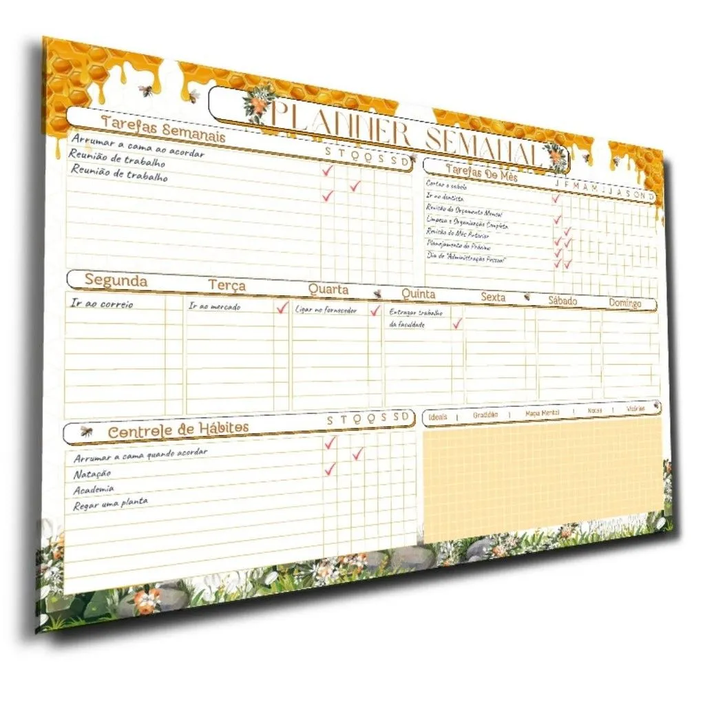 Planner Semanal Bee, capa